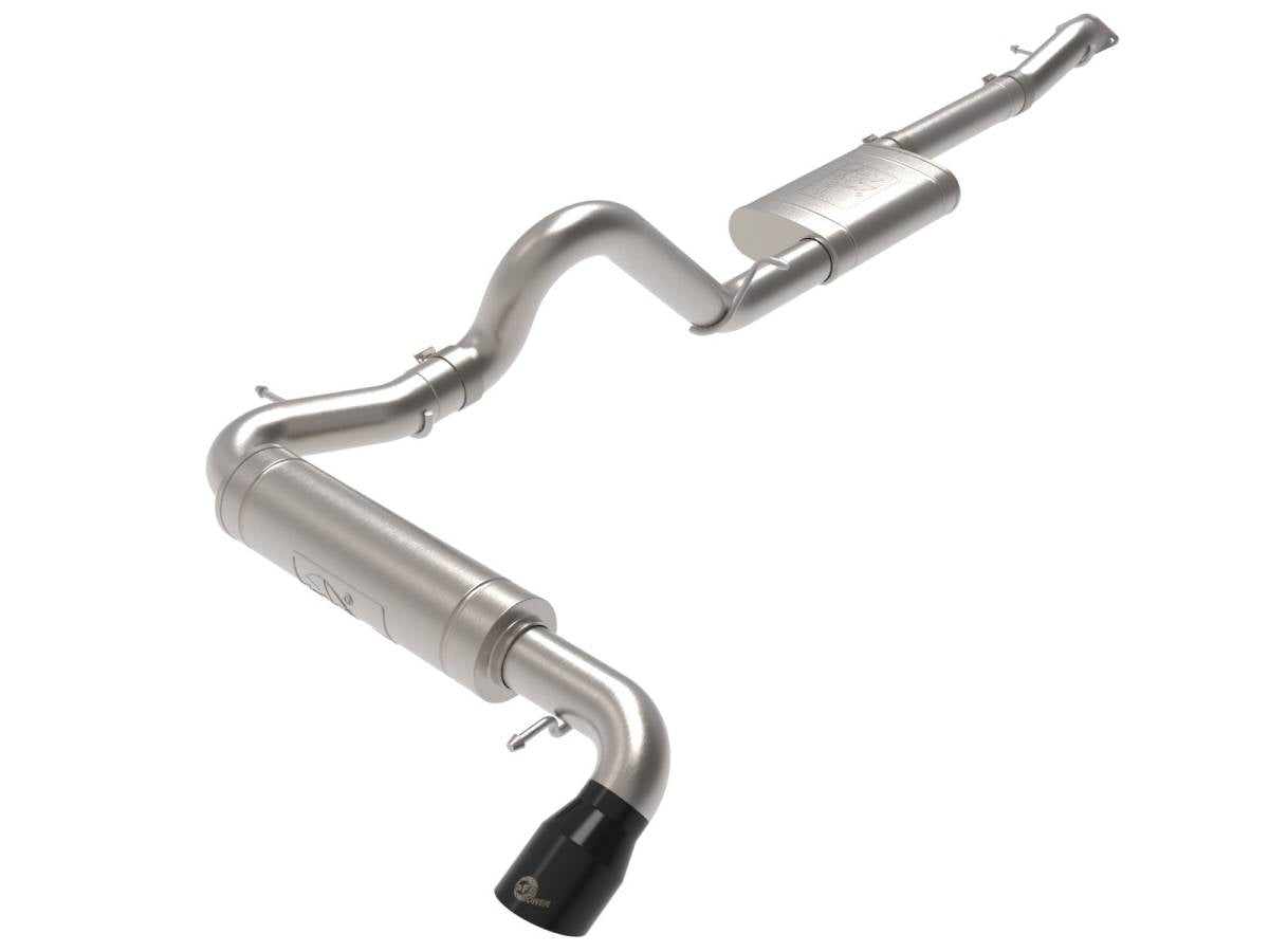 Image of AFE Apollo GT Series Stainless Exhaust W/ Black Tips For 2021+ Ford Bronco