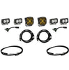 Image of Baja Designs Upfitter SAE Amber & Clear Fog LED Light Kit With Brackets For 21+ Ford Bronco W/ Steel Bumper
