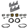 Image of Baja Designs Upfitter SAE Amber & Clear Fog LED Light Kit With Brackets For 21+ Ford Bronco W/ Steel Bumper