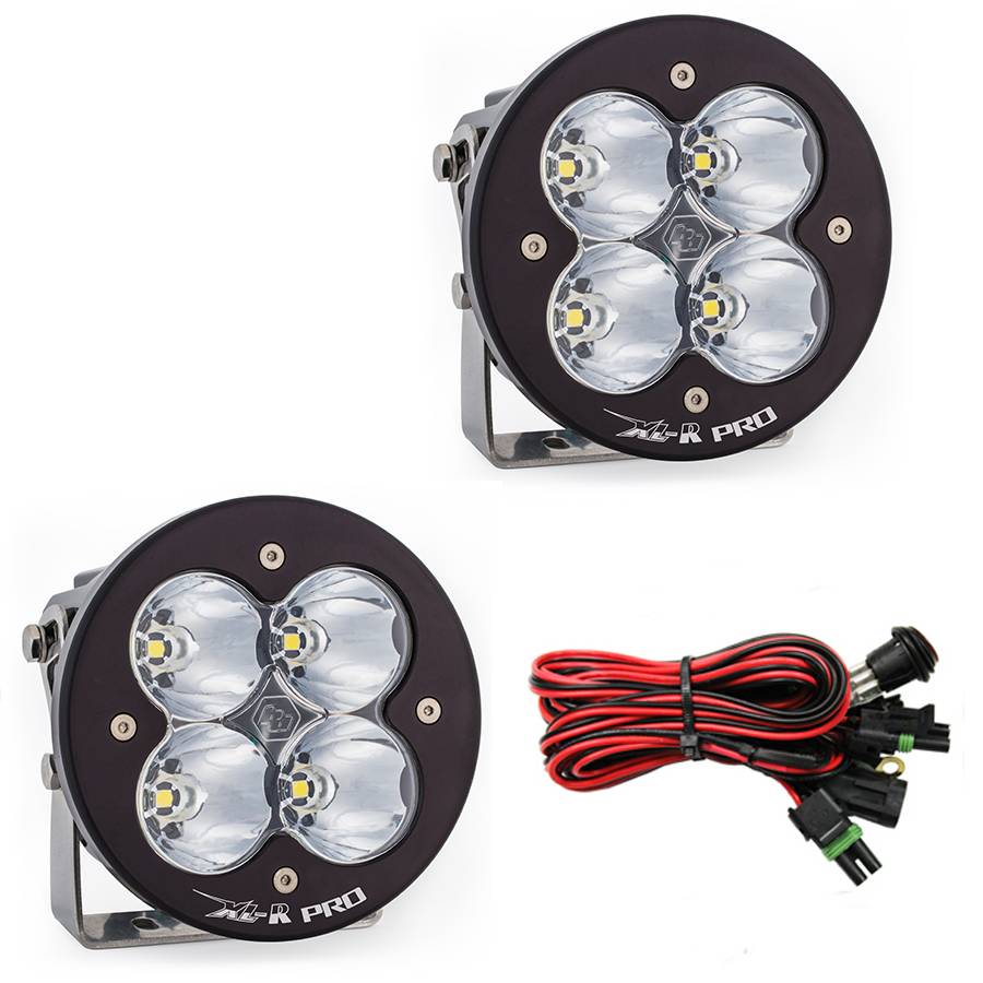 Image of Baja Designs XL-R Pro Clear LED High Speed Spot Light Pods 4,900 Lumens - Pair