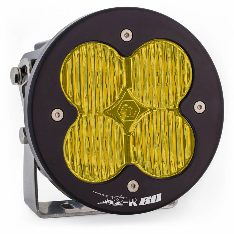 Image of Baja Designs XL-R 80 LED Amber Wide Cornering Light Pod 9,500 Lumens - Round
