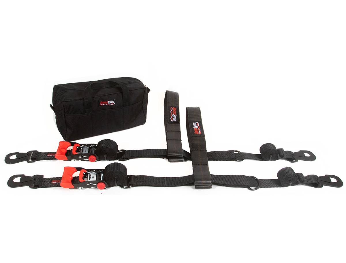 Image of SpeedStrap Essential UTV 1.5" Black Ratchet Strap Tire Tie-Down Kit 71710
