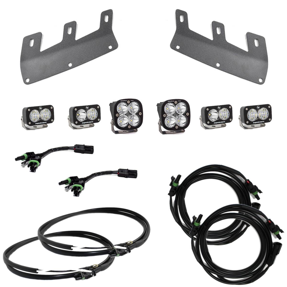 Image of Baja Designs Squadron Spot/S2 Driving Fogs/Upfitter/Brackets For 21+ Ford Bronco