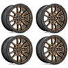 Image of (4) 20x9 Fuel Rebel 6 Matte Bronze Wheels 6X139.7 +1MM Offset For Ford GM