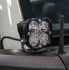 Image of Rudy's Custom Mirror Mounted Baja Designs Squadron Ditch Light Kit For 2021+ Ford Bronco