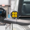 Image of Rudy's Custom Mirror Mounted Baja Designs Squadron-R Ditch Light Kit For 2021+ Ford Bronco