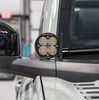 Image of Rudy's Custom Mirror Mounted Baja Designs Squadron-R Ditch Light Kit For 2021+ Ford Bronco