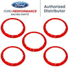 Image of Ford Performance 5pc Gloss Red Aluminum Bead Lock Trim Kit For 2021+ Bronco