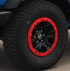 Image of Ford Performance 5pc Gloss Red Aluminum Bead Lock Trim Kit For 2021+ Bronco