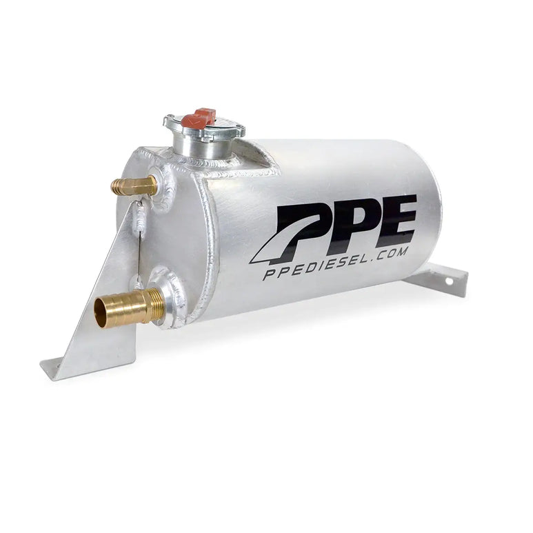 Image of PPE Aluminum 1 Gallon Coolant Overflow Tank For 2007.5-2010 GM 6.6L Duramax