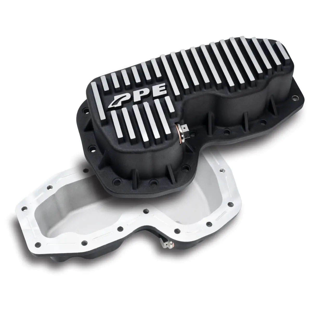 Image of PPE Heavy Duty Brushed Aluminum Oil Pan For 11-22 Jeep Grand Cherokee 3.6L Gas