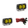 Image of Baja Designs Amber S2 Pro Series Pair Spot Pattern LED 5000K 2,450 Lumens