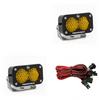 Image of Baja Designs Amber S2 Pro Pair Work Scene Pattern LED 5000K 2,450 Lumens