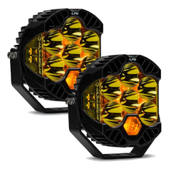 Image of Baja Designs Amber LP6 Pro Pair 5,000K LED Spot Pattern Lights/Toggle Harness