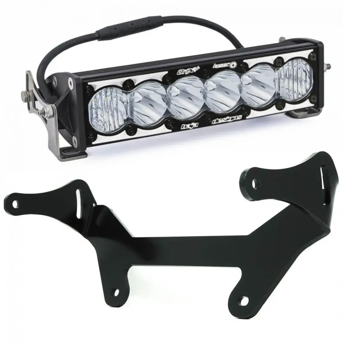 Image of Baja Designs Shock Mount 10" OnX6+ Laser Light Bar Kit For Can-Am Maverick X3