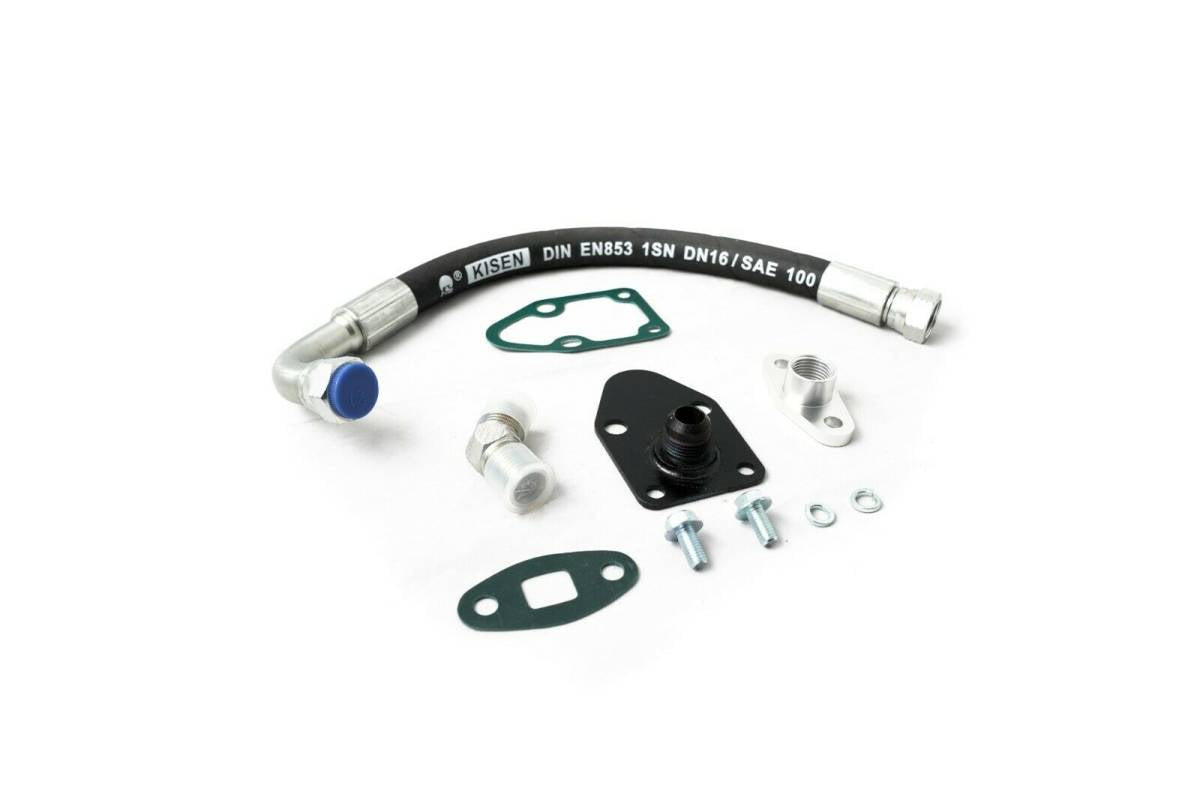 Image of Rudy's Upgraded Heavy Duty Turbo Drain Line Kit For 92-00 Chevy GMC 6.5L Turbo Diesel