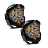 Image of Baja Designs Clear 5000K LP9 Pro LED Spot Pattern Lights & Toggle Harness