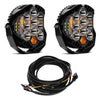 Image of Baja Designs Clear 5000K LP9 Pro LED Spot Pattern Lights & Toggle Harness