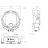 Image of Baja Designs Clear 5000K LP9 Pro LED Combo Pattern Lights & Toggle Harness