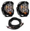 Image of Baja Designs Clear 5000K LP9 Pro LED Combo Pattern Lights & Toggle Harness