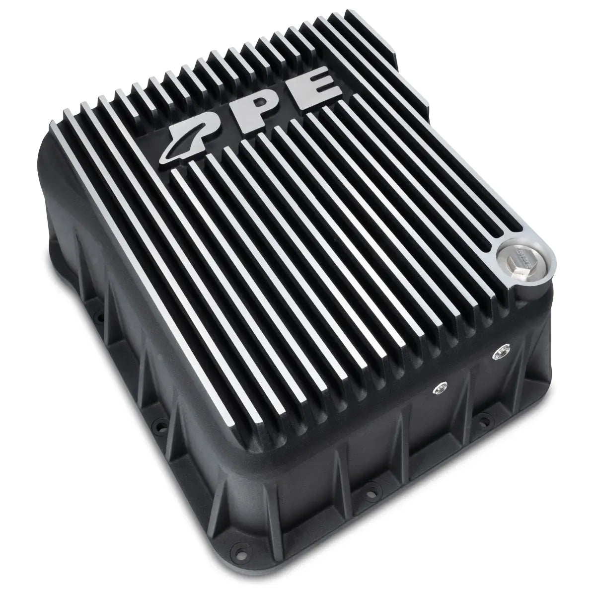 Image of PPE Brushed Heavy Duty Deep Transmission Pan For 01-19 GM 6.6L Duramax Diesel