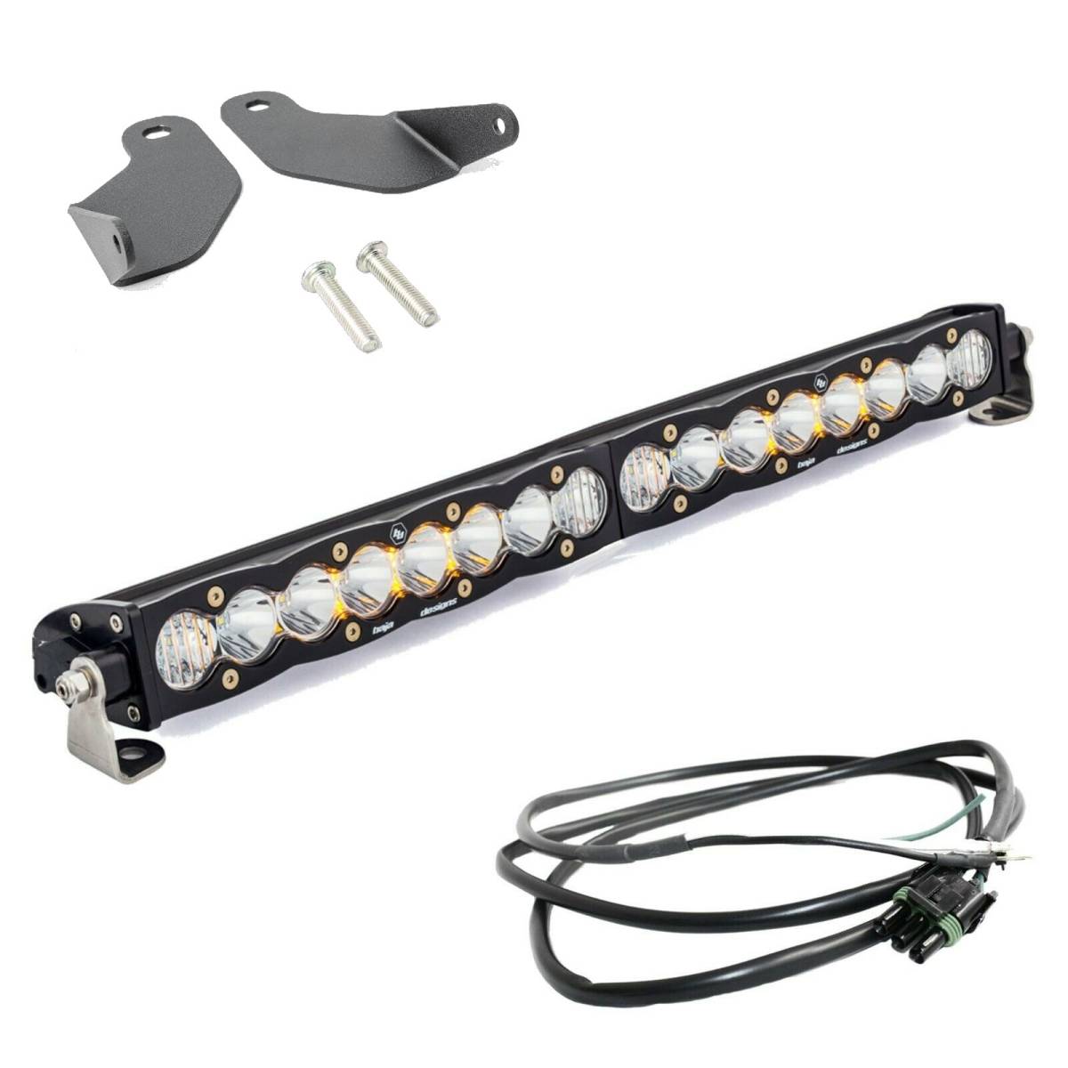 Image of Baja Designs 20" S8 Light Bar & Mounting Kit For 21+ Ford Bronco W/ Steel Bumper