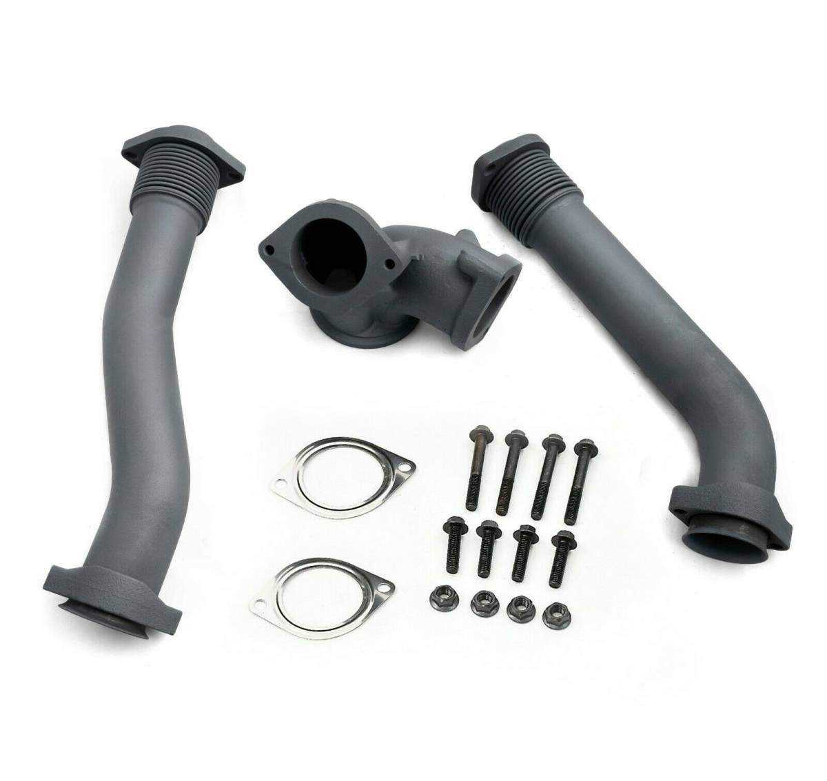 Image of Rudy's High Temp Coated Bellowed Turbocharger Up Pipe Kit For 99.5-03 7.3 Powerstroke