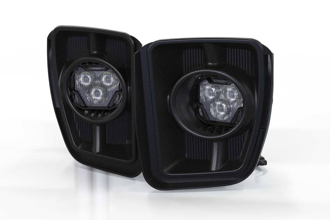 Image of Morimoto 4Banger Clear SAE LED Vertical Fog Lights For 2013-2018 Dodge Ram 1500