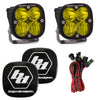 Image of Baja Designs Squadron Sport Driving/Combo Amber LED Lights Pair W/ Rock Guards