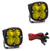 Image of Baja Designs Squadron Sport Driving/Combo Amber LED Lights Pair W/ Rock Guards