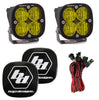 Image of Baja Designs Squadron Pro Amber LED Lights Wide Cornering Pair W/ Rock Guards