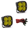Image of Baja Designs Squadron Pro Amber LED Lights Wide Cornering Pair W/ Rock Guards