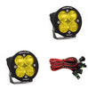 Image of Baja Designs Squadron Round Sport Amber Driving/Combo LED Lights W/ Rock Guards