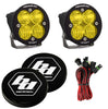 Image of Baja Designs Squadron Round Sport Amber Driving/Combo LED Lights W/ Rock Guards