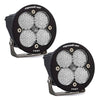 Image of Baja Designs Squadron Round Pro Clear Work/Scene LED Lights W/ Rock Guards