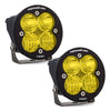 Image of Baja Designs Squadron Round Pro Amber Driving/Combo LED Lights W/ Rock Guards