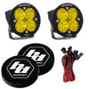 Image of Baja Designs Squadron Round Pro Amber Wide Cornering LED Lights W/ Rock Guards