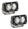 Image of Baja Designs S2 Pro 5000K Clear Spot Beam LED Light Pods With Rock Guards
