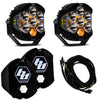 Image of Baja Designs LP6 Pro LED Clear Spot Beam Lights/Toggle Harness/Rock Guards
