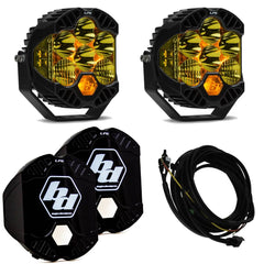 Image of Baja Designs LP6 Pro LED Amber Driving/Combo Lights/Toggle Harness/Rock Guards