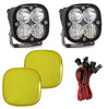 Image of Baja Designs Squadron Pro Clear Driving/Combo Beam Lights W/ Amber Rock Guards