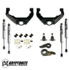 Image of Kryptonite Stage 3 Leveling Kit W/ Fox 2.0 Shocks For 2001-2010 GM 2500HD/3500HD