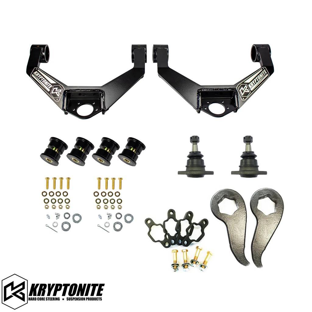 Image of Kryptonite Stage 2 Leveling Kit W/ Control Arms For 20+ Chevy/GMC 2500HD/3500HD