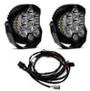 Image of Baja Designs Clear LP9 Sport Pair 5,000K Driving/Combo Lights & Toggle Harness