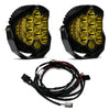 Image of Baja Designs Amber LP9 Sport Pair 5,000K LED Spot Pattern Lights/Toggle Harness