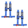 Image of PRP 4.3 Blue 4-Point Adjustable 3" Belt Harness Pair With Auto Style Latch
