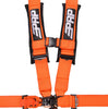 Image of PRP 5.3 Orange 5-Point Adjustable 3" Belt Harness Pair With Auto Style Latch