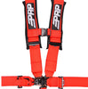 Image of PRP 5.3 Red 5-Point Adjustable 3" Belt Harness Pair With Auto Style Latch