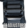 Image of PRP 5.3 Red 5-Point Adjustable 3" Belt Harness Pair With Auto Style Latch