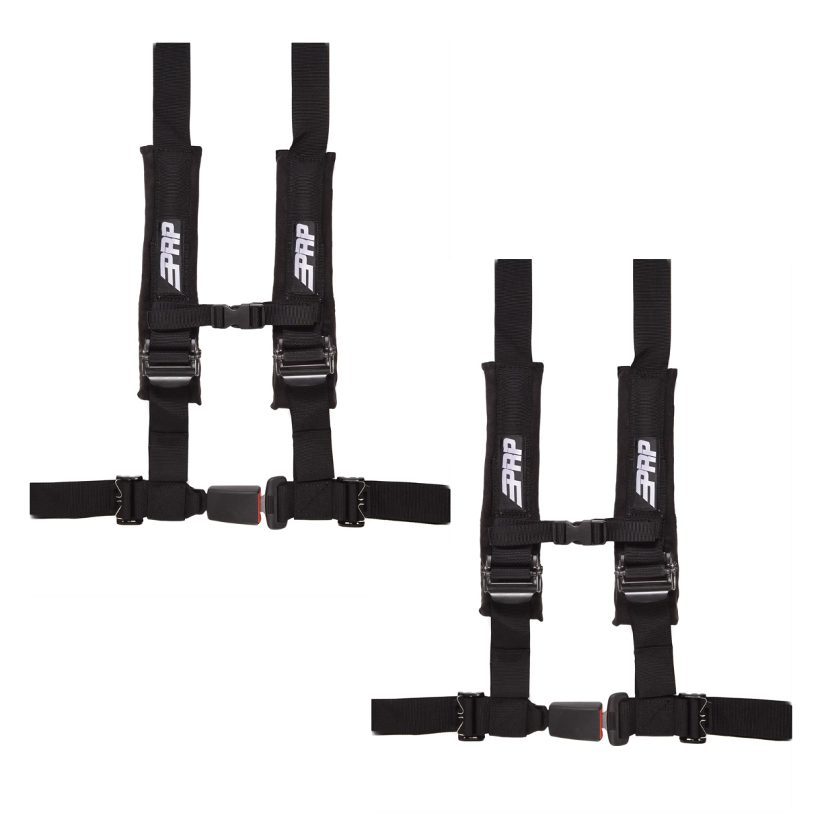 Image of PRP 4.2 Black 4-Point Adjustable 2" Belt Harness Pair With Auto Style Latch
